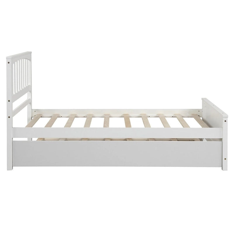 Lit plateforme Merax pour lit simple avec lit gigogne