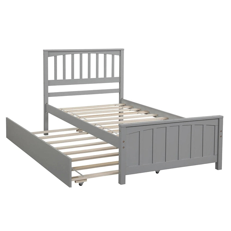 Lit plateforme Merax pour lit simple avec lit gigogne