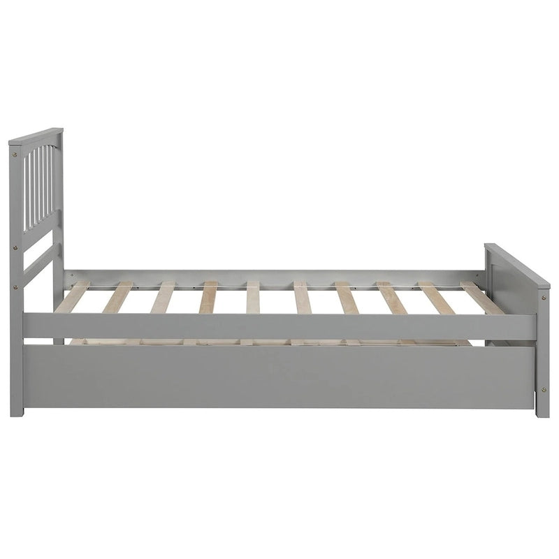 Lit plateforme Merax pour lit simple avec lit gigogne