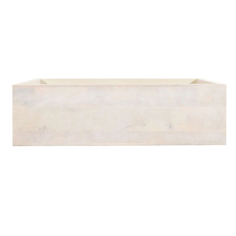 Console/buffet Keli 52 pouces en bois de manguier, forme cubique ouverte, 1 étagère