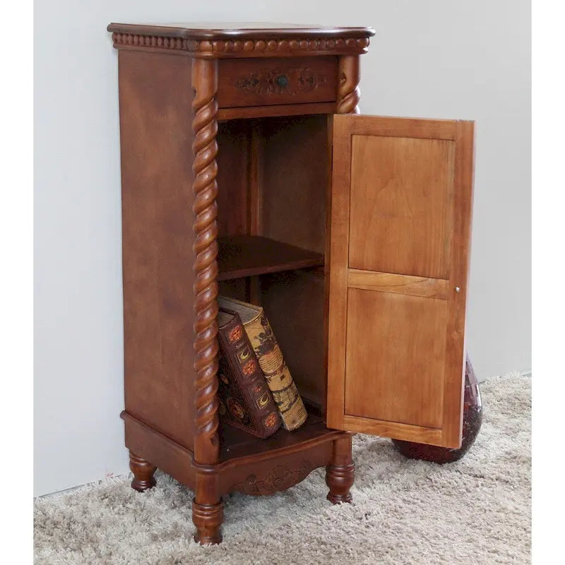 Armoire téléphonique Windsor en bois sculpté