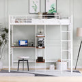 Lit mezzanine en métal pour une personne