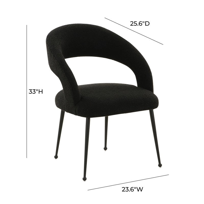 Chaise de salle à manger Rocco Boucle