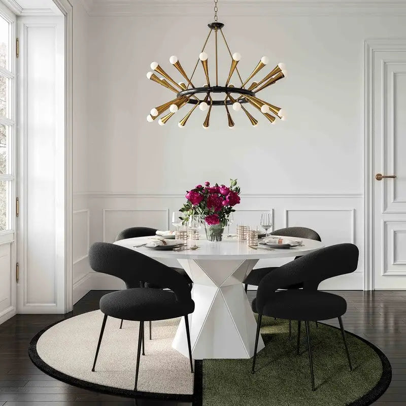 Chaise de salle à manger Rocco Boucle