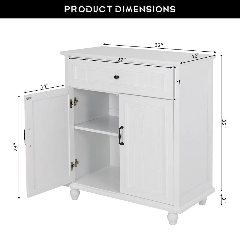 Buffet console de cuisine avec tiroirs et portes
