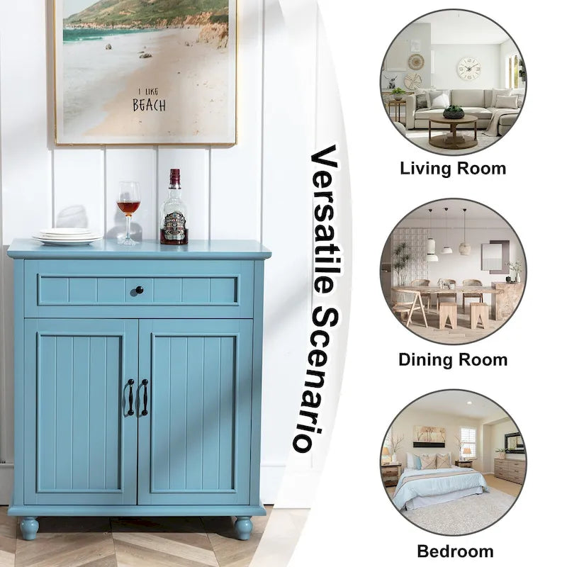 Buffet console de cuisine avec tiroirs et portes