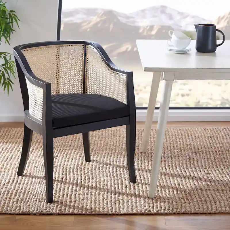 Chaise de salle à manger SAFAVIEH Velva en rotin - 60,5 x 59 x 81,5 cm - 61 x 58,5 x 81,5 cm (L x P x H)
