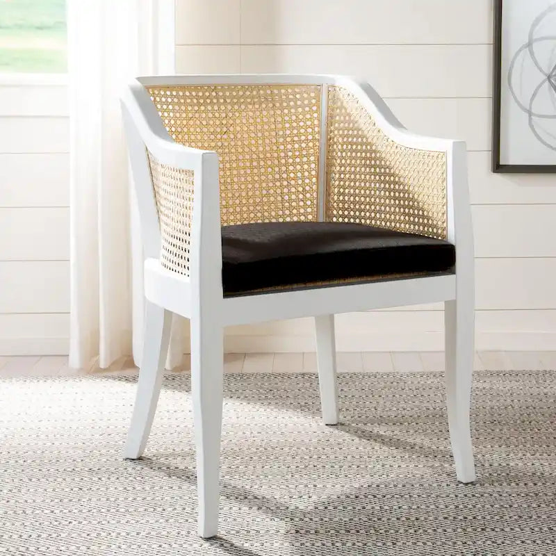 Chaise de salle à manger SAFAVIEH Velva en rotin - 60,5 x 59 x 81,5 cm - 61 x 58,5 x 81,5 cm (L x P x H)