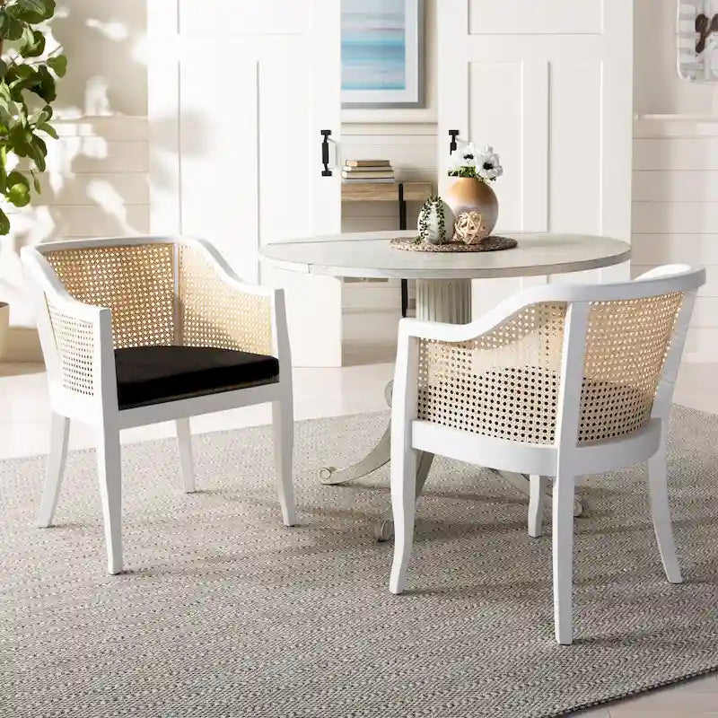 Chaise de salle à manger SAFAVIEH Velva en rotin - 60,5 x 59 x 81,5 cm - 61 x 58,5 x 81,5 cm (L x P x H)