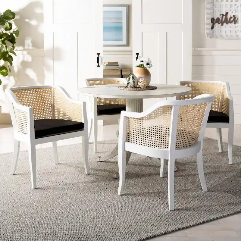 Chaise de salle à manger SAFAVIEH Velva en rotin - 60,5 x 59 x 81,5 cm - 61 x 58,5 x 81,5 cm (L x P x H)