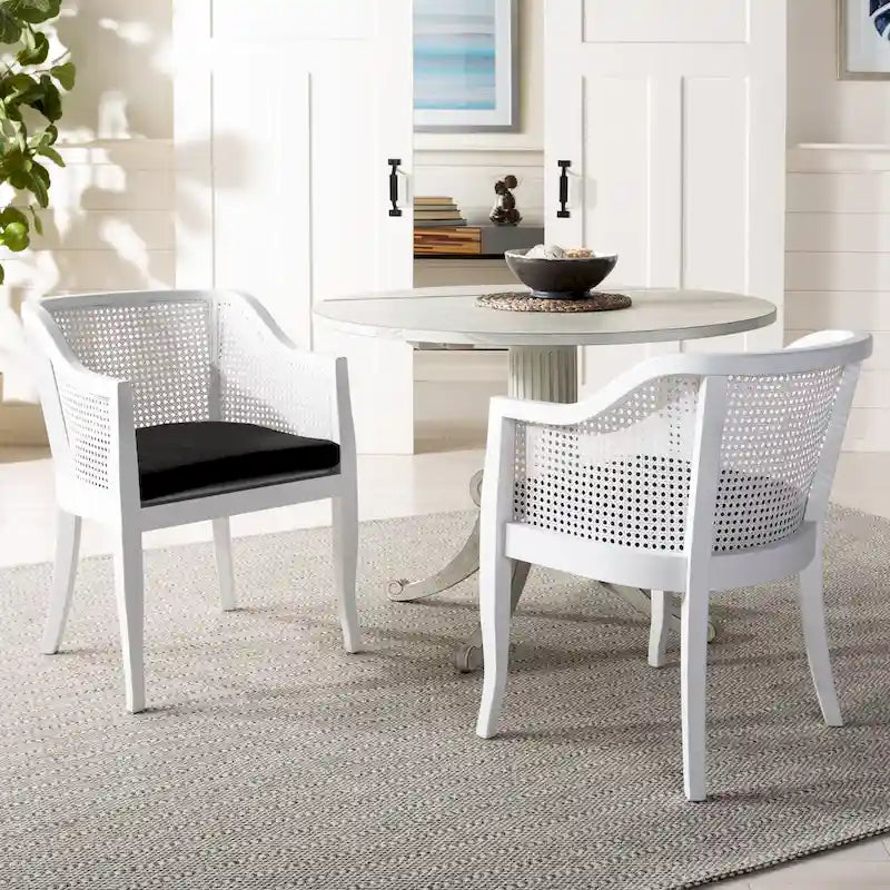 Chaise de salle à manger SAFAVIEH Velva en rotin - 60,5 x 59 x 81,5 cm - 61 x 58,5 x 81,5 cm (L x P x H)