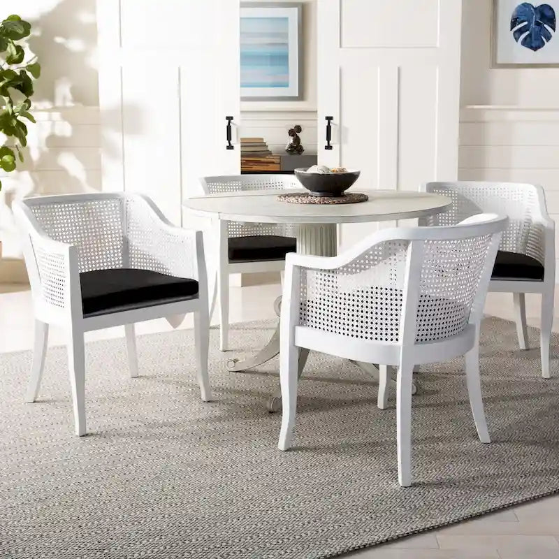 Chaise de salle à manger SAFAVIEH Velva en rotin - 60,5 x 59 x 81,5 cm - 61 x 58,5 x 81,5 cm (L x P x H)