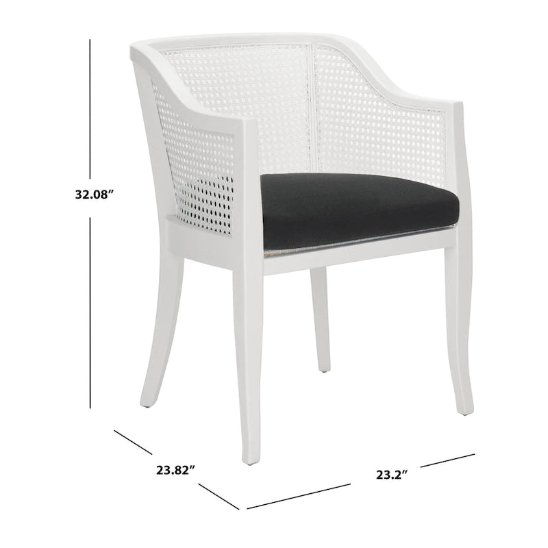 Chaise de salle à manger SAFAVIEH Velva en rotin - 60,5 x 59 x 81,5 cm - 61 x 58,5 x 81,5 cm (L x P x H)