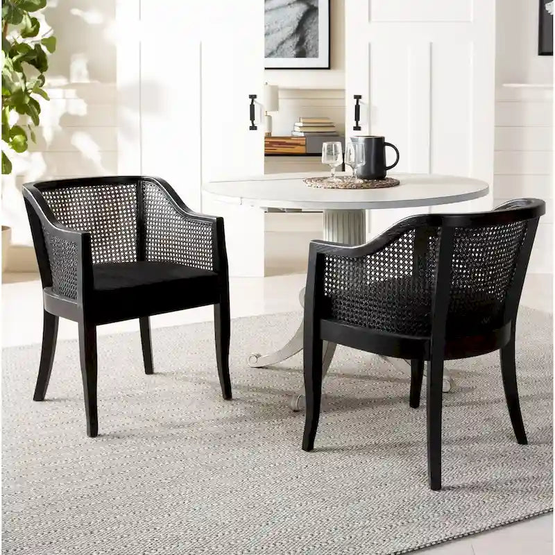 Chaise de salle à manger SAFAVIEH Velva en rotin - 60,5 x 59 x 81,5 cm - 61 x 58,5 x 81,5 cm (L x P x H)