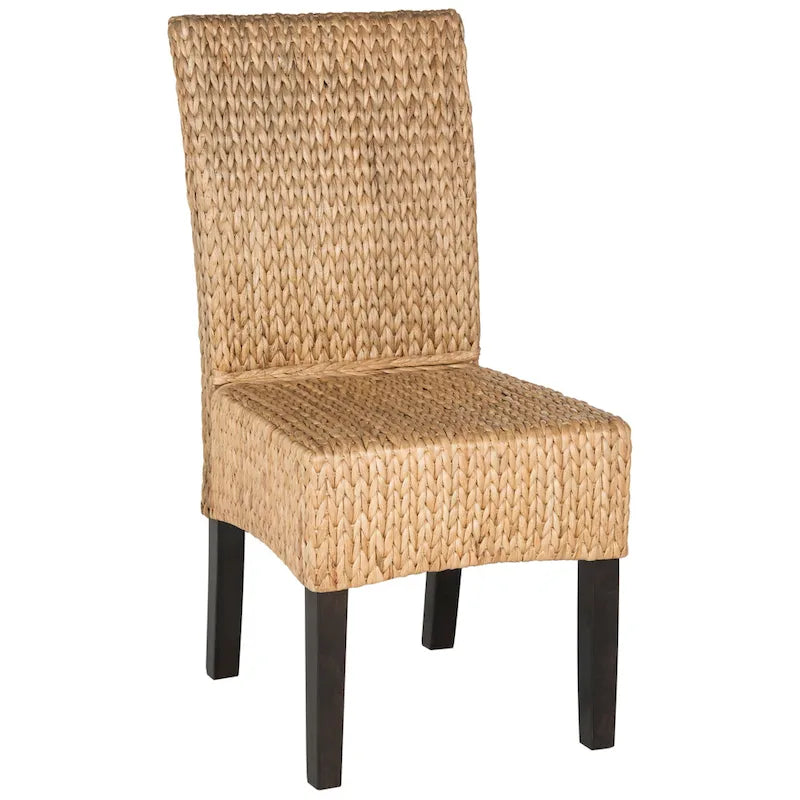 Chaises de salle à manger SAFAVIEH Clemensa naturelles (lot de 2) - 46 x 58 x 99 cm - 18 po L x 23 po P x 39 po H