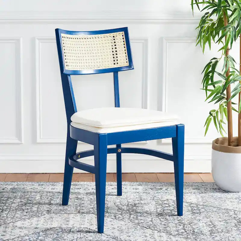 Chaise de salle à manger SAFAVIEH Opha en rotin - 45,7 cm L x 58,4 cm P x 88,9 cm H