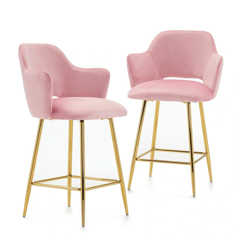 Chaise de salle à manger moderne ivinta avec pieds en métal doré pour salle à manger