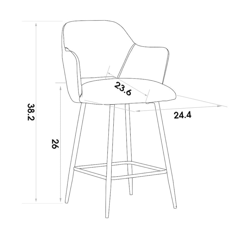 Chaise de salle à manger moderne ivinta avec pieds en métal doré pour salle à manger