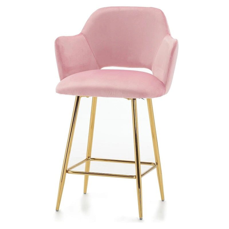 Chaise de salle à manger moderne ivinta avec pieds en métal doré pour salle à manger