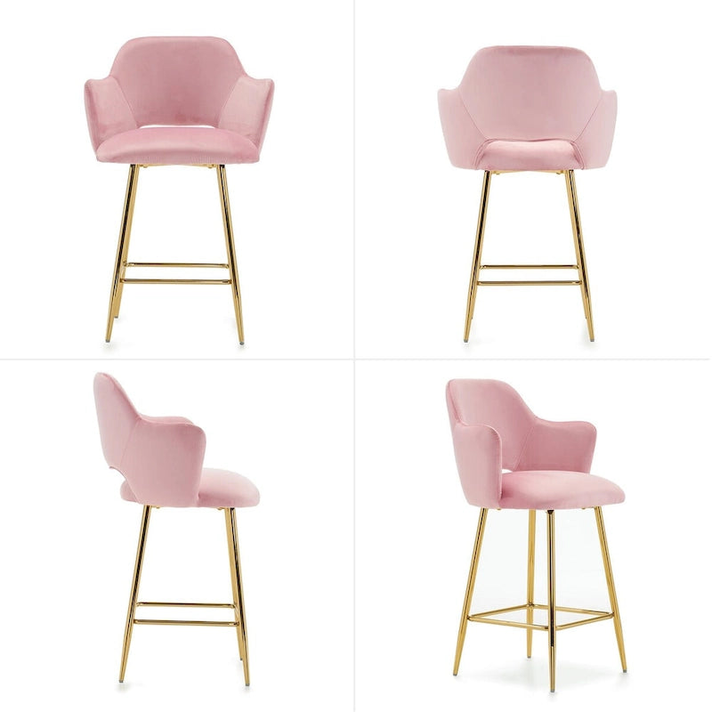 Chaise de salle à manger moderne ivinta avec pieds en métal doré pour salle à manger