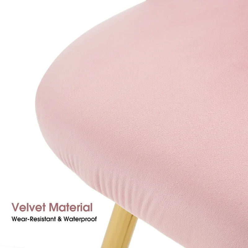 Chaise de salle à manger moderne ivinta avec pieds en métal doré pour salle à manger