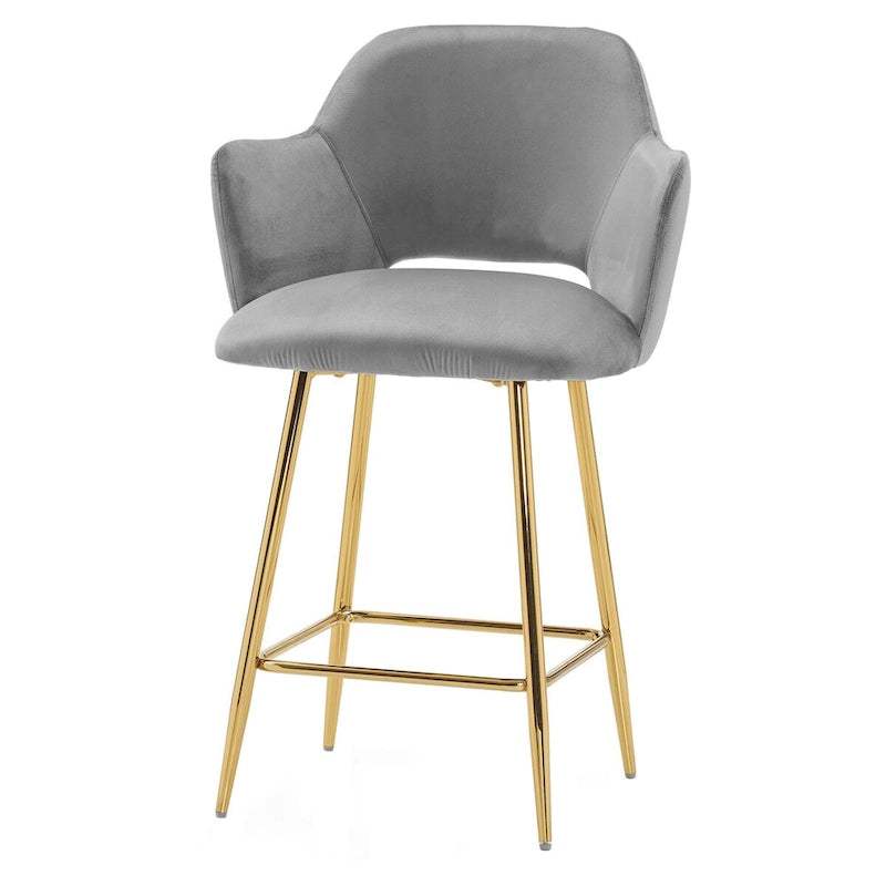 Chaise de salle à manger moderne ivinta avec pieds en métal doré pour salle à manger