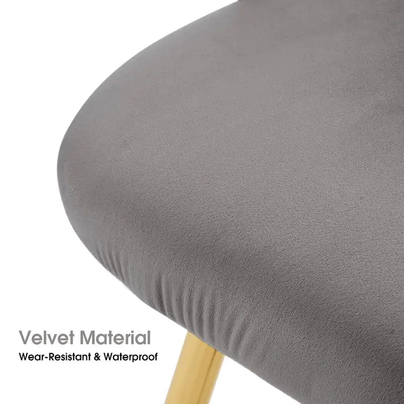 Chaise de salle à manger moderne ivinta avec pieds en métal doré pour salle à manger