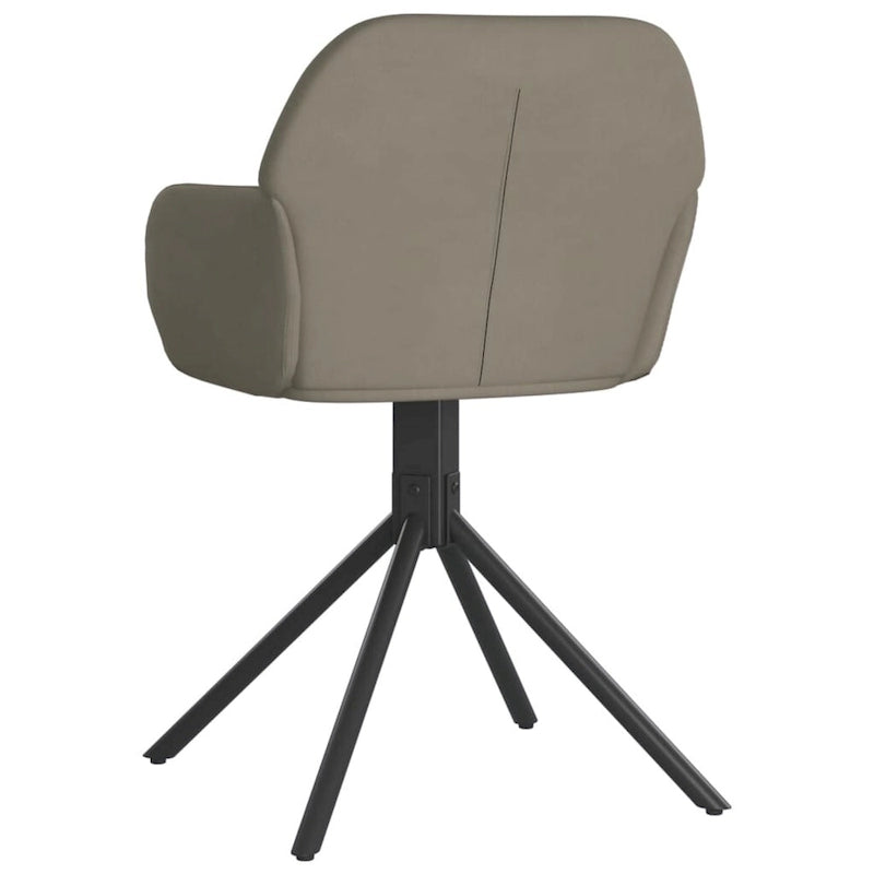 vidaXL Chaises de salle à manger pivotantes, lot de 2, fauteuil d'appoint en velours pour cuisine et salon - 21,3 x 23 x 31,3