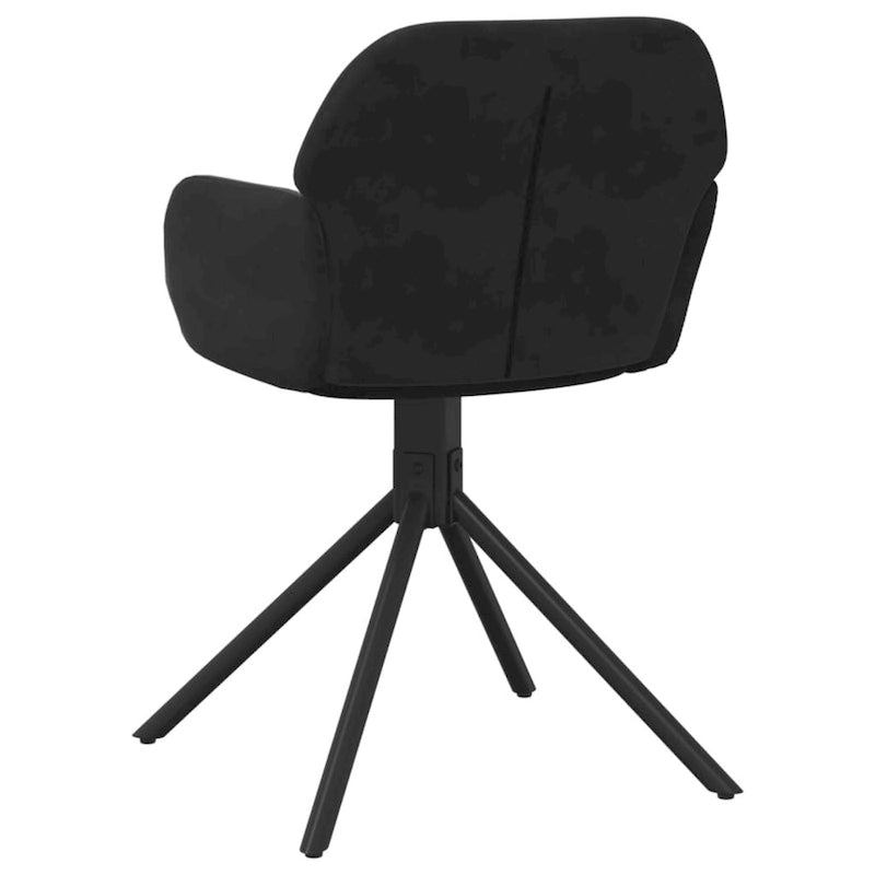 vidaXL Chaises de salle à manger pivotantes, lot de 2, fauteuil d'appoint en velours pour cuisine et salon - 21,3 x 23 x 31,3