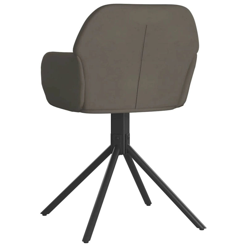 vidaXL Chaises de salle à manger pivotantes, lot de 2, fauteuil d'appoint en velours pour cuisine et salon - 21,3 x 23 x 31,3