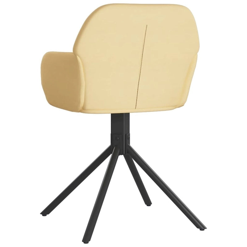 vidaXL Chaises de salle à manger pivotantes, lot de 2, fauteuil d'appoint en velours pour cuisine et salon - 21,3 x 23 x 31,3