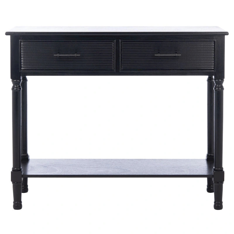 Console SAFAVIEH Sinda à 2 tiroirs - 35,5 cm L x 13 cm l x 29,5 cm H - 36 cm L x 13 cm P x 30 cm H