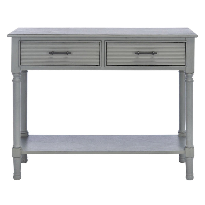 Console SAFAVIEH Sinda à 2 tiroirs - 35,5 cm L x 13 cm l x 29,5 cm H - 36 cm L x 13 cm P x 30 cm H