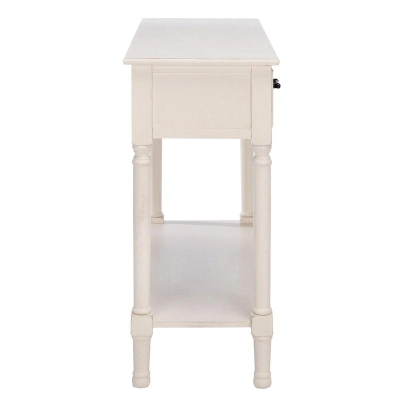 Console SAFAVIEH Sinda à 2 tiroirs - 35,5 cm L x 13 cm l x 29,5 cm H - 36 cm L x 13 cm P x 30 cm H