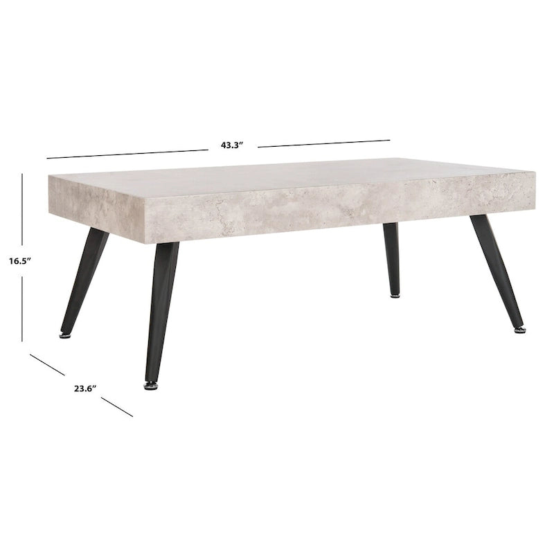 Table basse moderne Clevie de SAFAVIEH - 43,3 x 23,6 x 16,5 cm - 43 cm L x 24 cm P x 17 cm H
