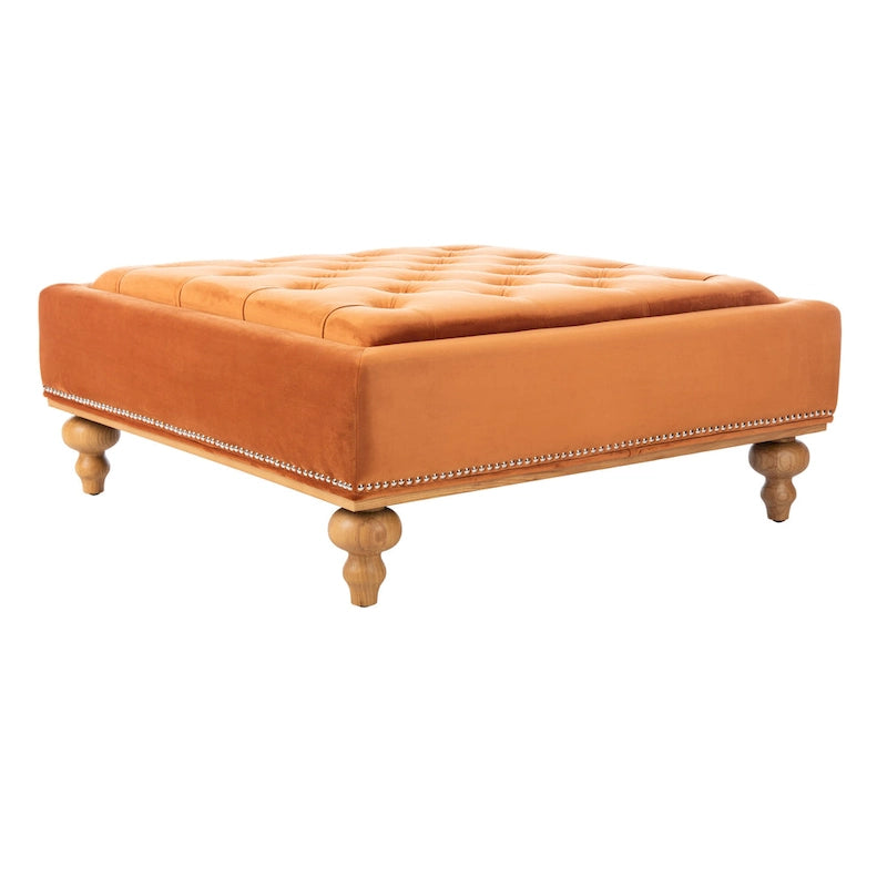 Pouf capitonné Arjola de SAFAVIEH Couture