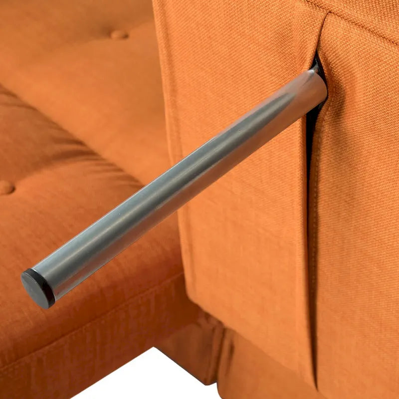 Canapé-lit pliable deux places orange SAFAVIEH Shameka