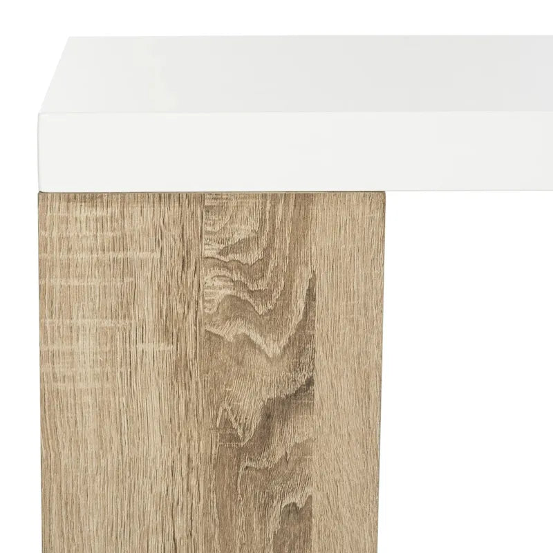 Table basse laquée de style scandinave SAFAVIEH Shelva avec rangement latéral - 120 x 60 x 38 cm (47 x 23,5 x 15 pouces) - 119 x 61 x 38 cm (47 x 24 x 15 pouces)