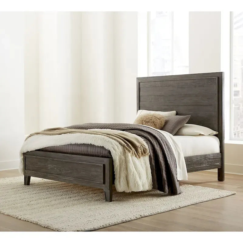 Hadley Panel Bed in Onyx