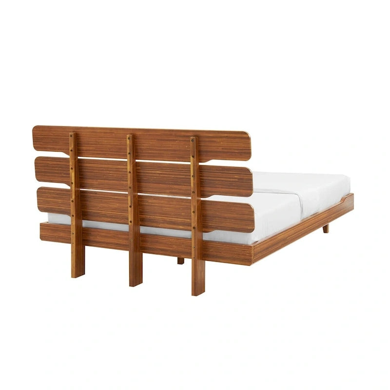 Ensemble de chambre à coucher Dylan 4 pièces avec lit plateforme Queen et commode en cuivre