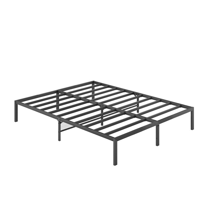 Cadre de lit plateforme en métal pour lit King/Queen/Full, cadre en métal robuste