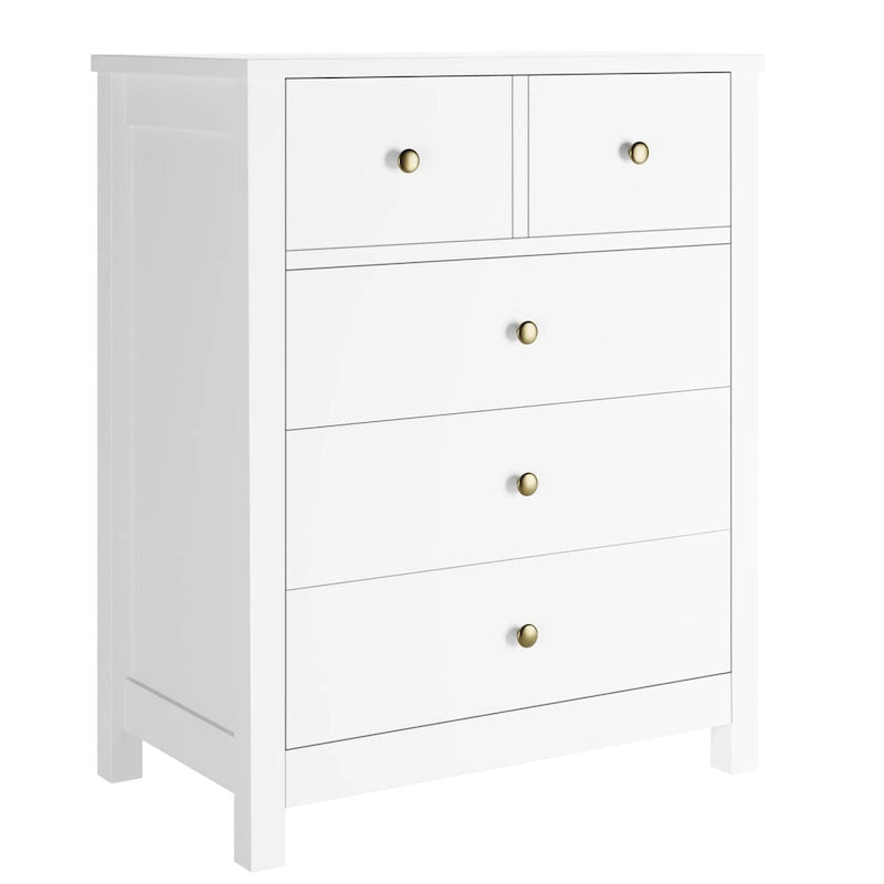 Commode à 5 tiroirs pour chambre à coucher de style moderne