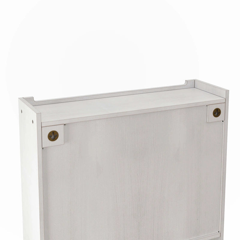 Armoire murale vitrée à trois niveaux de rangement