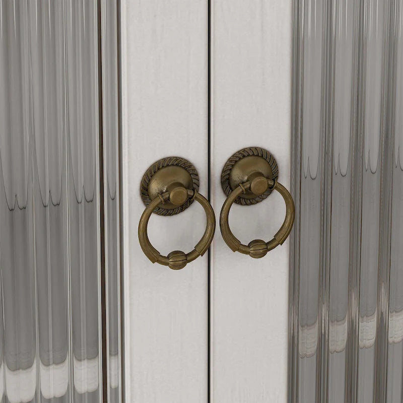 Armoire murale vitrée à trois niveaux de rangement