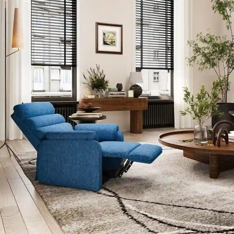 Fauteuil releveur électrique FlexiSpot à double moteur avec massage et chauffage, et appui-tête réglable pour personnes âgées