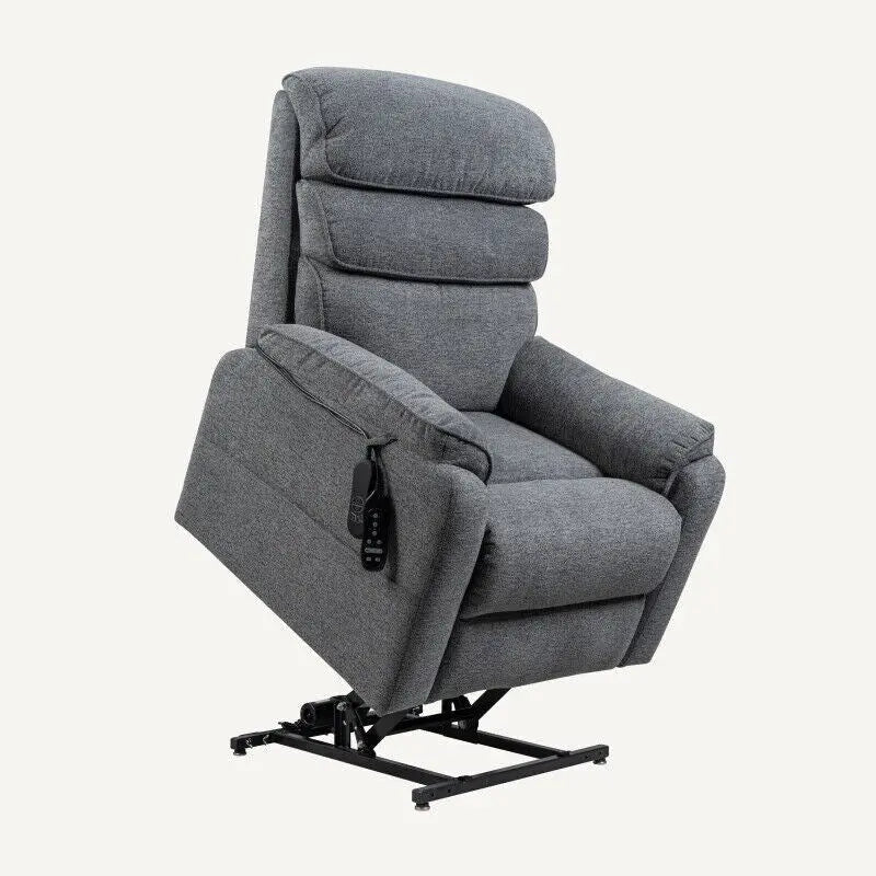 Fauteuil releveur électrique FlexiSpot à double moteur avec massage et chauffage, et appui-tête réglable pour personnes âgées
