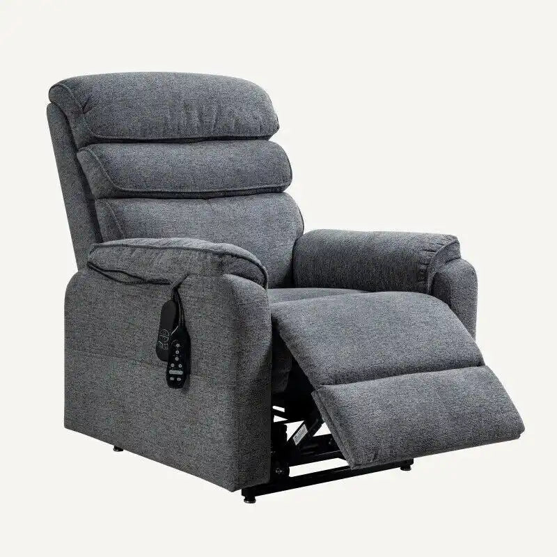 Fauteuil releveur électrique FlexiSpot à double moteur avec massage et chauffage, et appui-tête réglable pour personnes âgées