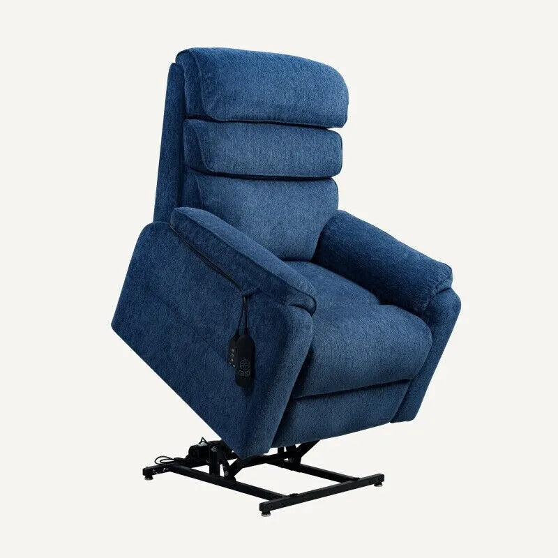 Fauteuil releveur électrique FlexiSpot à double moteur avec massage et chauffage, et appui-tête réglable pour personnes âgées