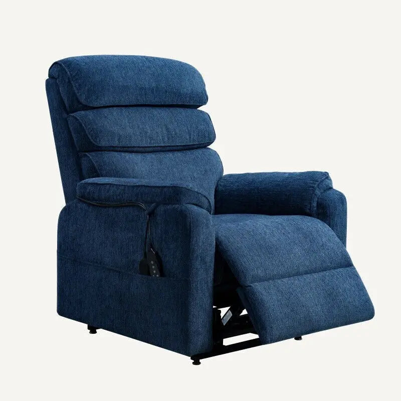 Fauteuil releveur électrique FlexiSpot à double moteur avec massage et chauffage, et appui-tête réglable pour personnes âgées