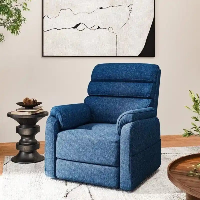 Fauteuil releveur électrique FlexiSpot à double moteur avec massage et chauffage, et appui-tête réglable pour personnes âgées